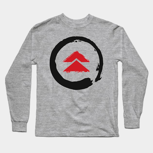 Samurai Ghost Logo Long Sleeve T-Shirt by wookiemike